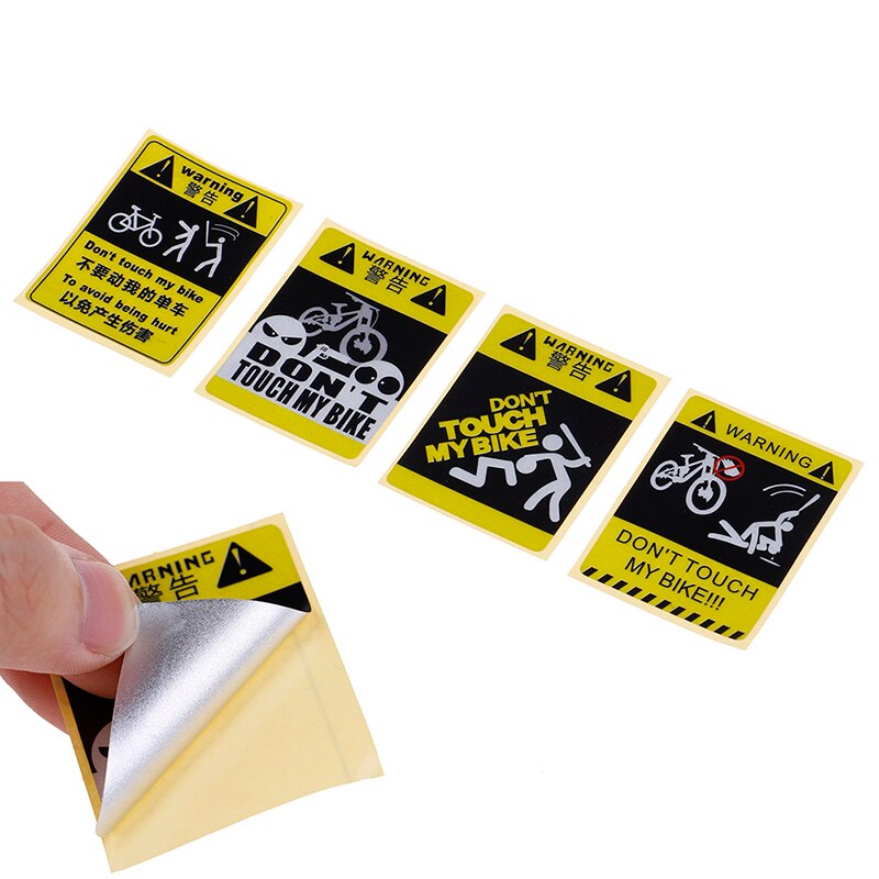 สติกเกอร์ติดเฟรมบน หลักอาน จักรยาน คำว่า DON'T TOUCH MY BIKE
