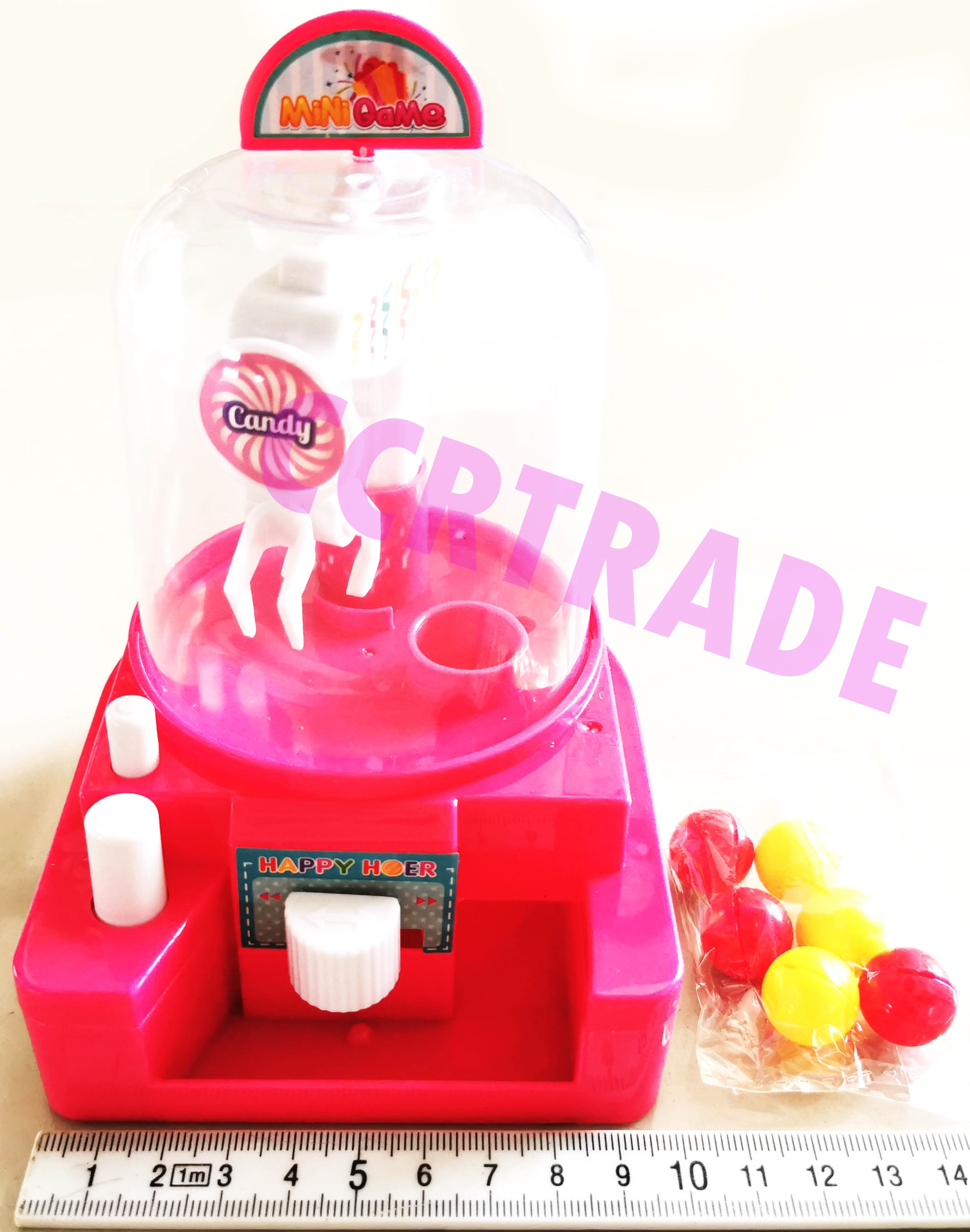 เกมส์คีบลูกบอลกลไกฝาครอบ 17 ซม.(1x3)