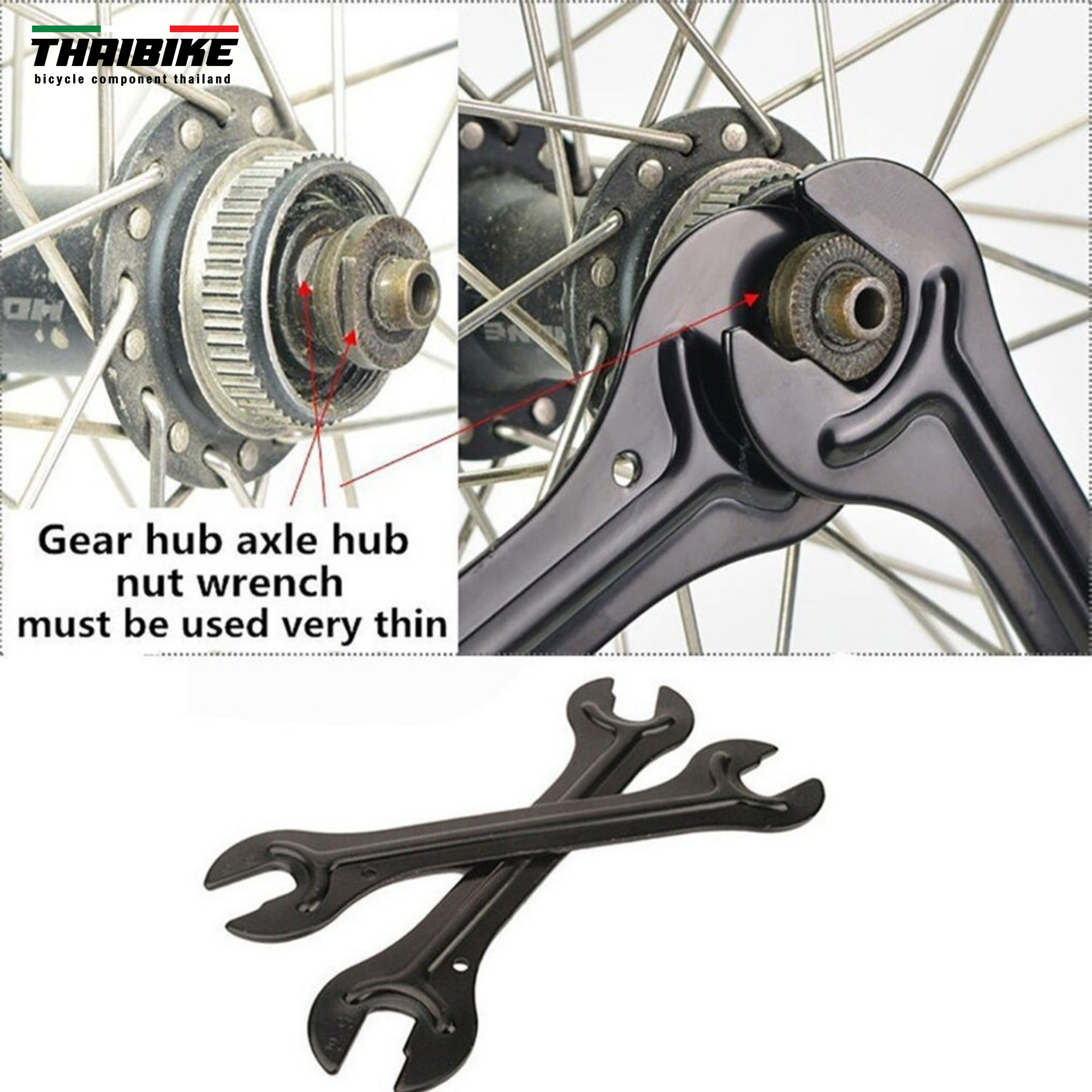 เครื่องมือขันจี๋จักรยาน THAIBIKE 13/14/15/16 Cone Tools | Hub Tool | Cone Spanners