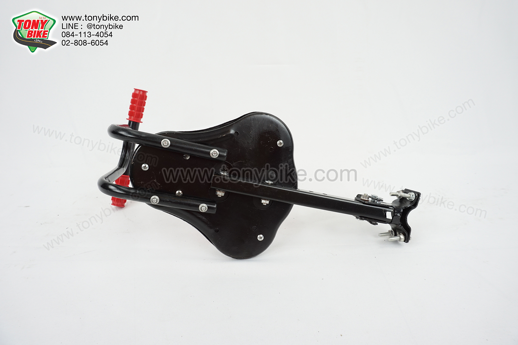 ที่นั่งเด็กแบบติดเฟรมด้านหน้า รุ่นประหยัด สีชมพู