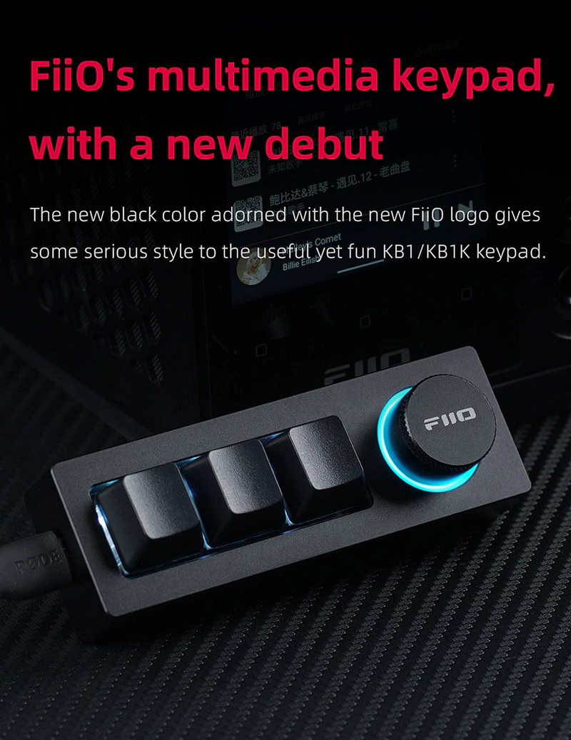 FiiO KB1K คีย์บอร์ด Mechanical สำหรับเครื่องเสียง ตั้งมาโครได้ ประกันศูนย์ไทย