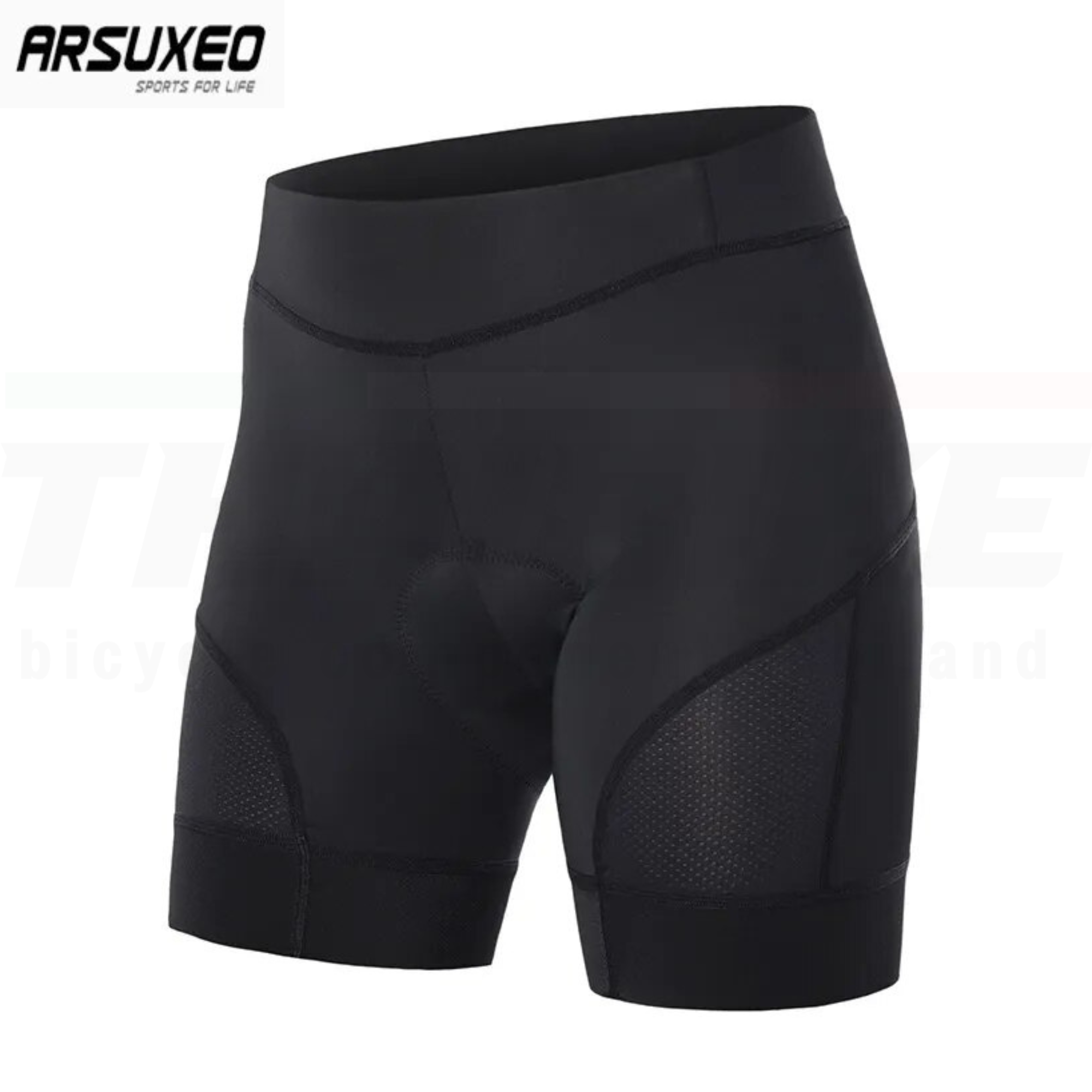 ผู้หญิง กางเกงปั่นจักรยานขาสั้นเป้า 5D ยี่ห้อ ARSUXEO ขาเลเซอร์คัท