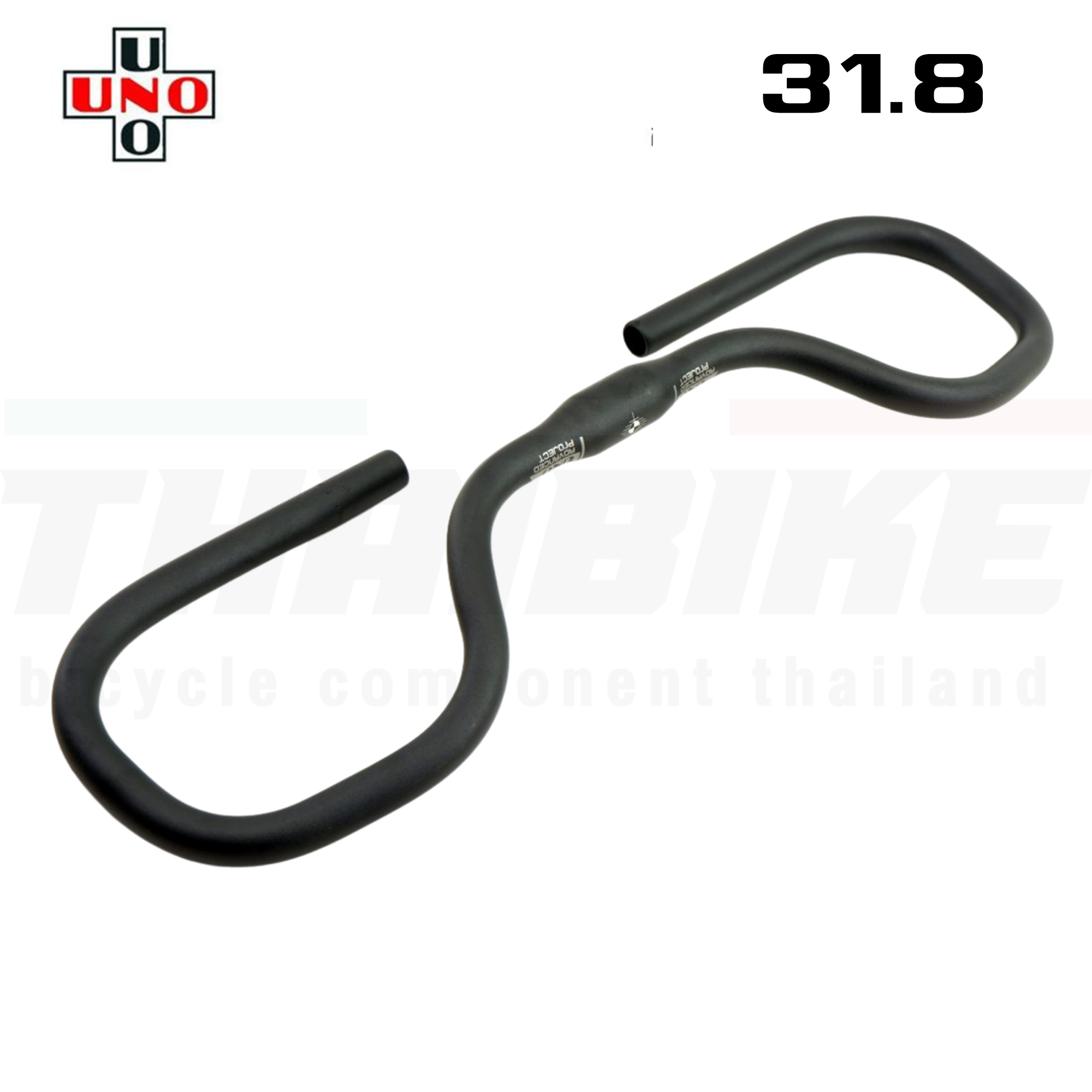 แฮนด์จักรยานผีเสื้อ UNO KALLOY TOURING AL069 AL069V 25.4/31.8