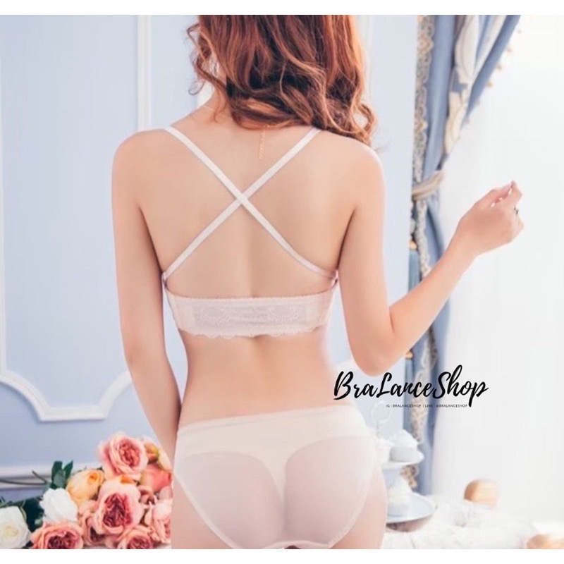 BLS✿Y11 Setบรา+กกน. งานลูกไม้ออฟชั่นเสริมแน่นๆ ปรับเปลี่ยนสายให้เข้ากับทุกชุด