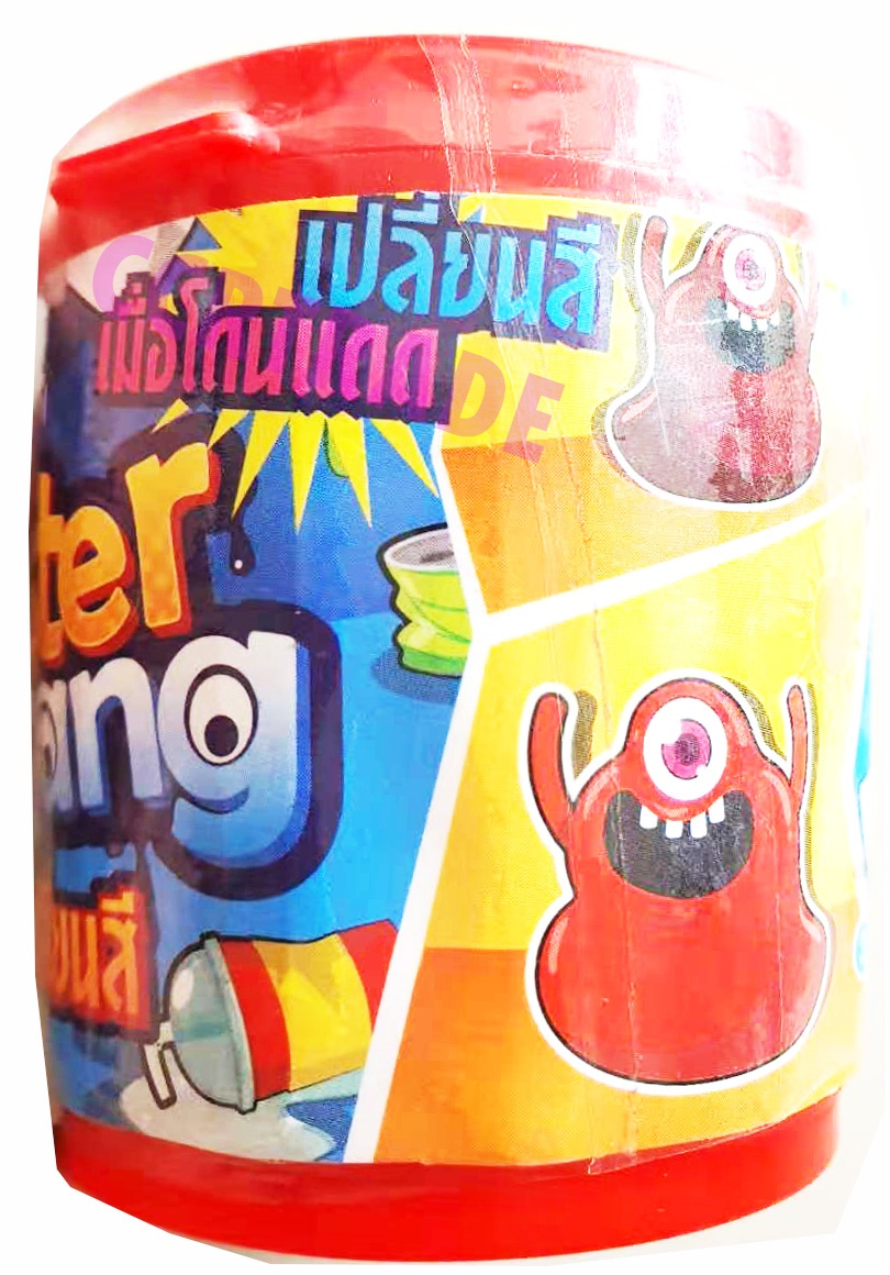 มอนสเตอร์ 2 ชิ้นเปลี่ยนสีกระปุก 6x7 ซม.