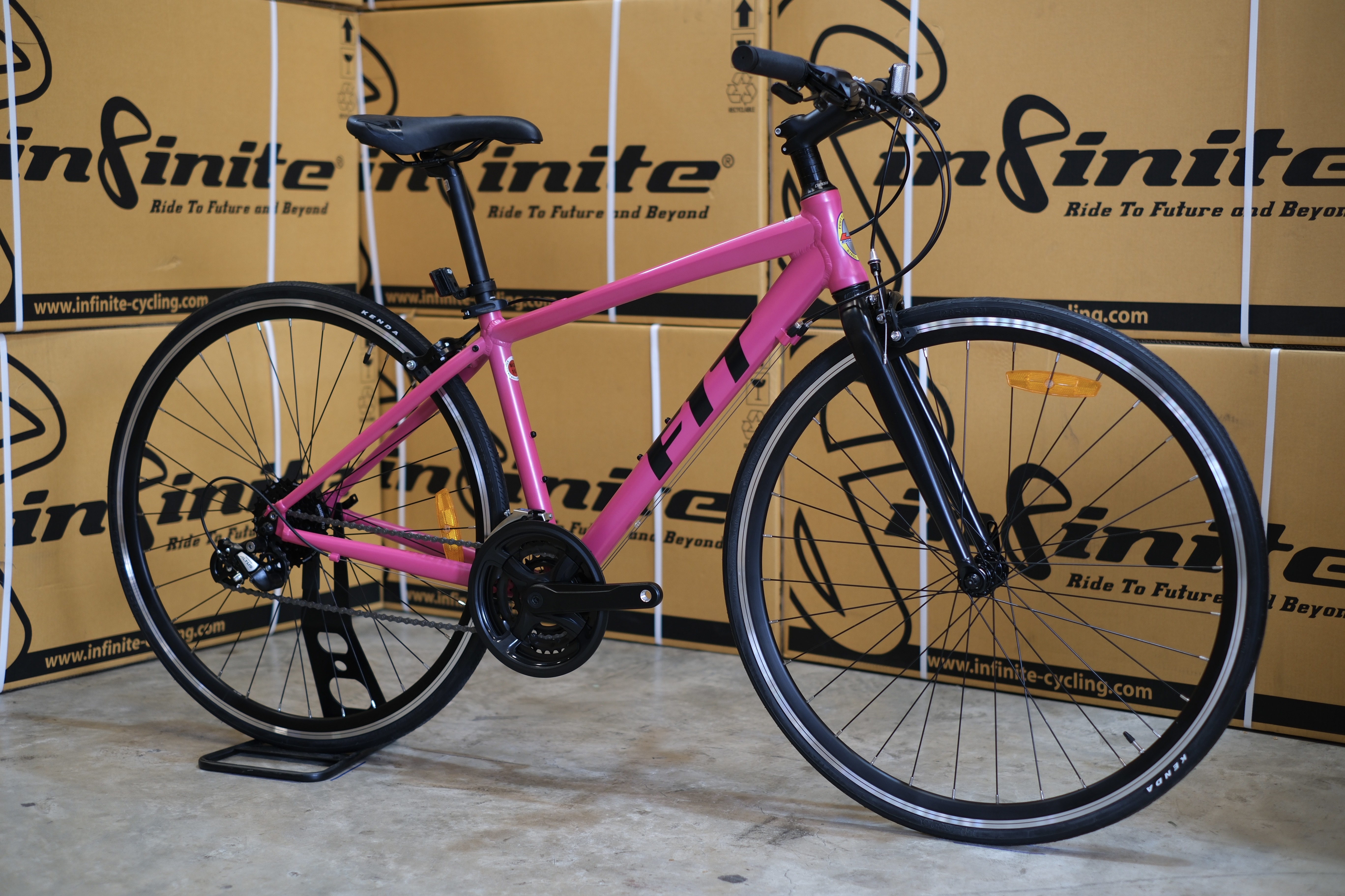 LA : FIT 2.0 จักรยานไฮบริด ซิตี้ไบค์ เฟรมอลูมิเนียม เกียร์ Shimano 24 speed