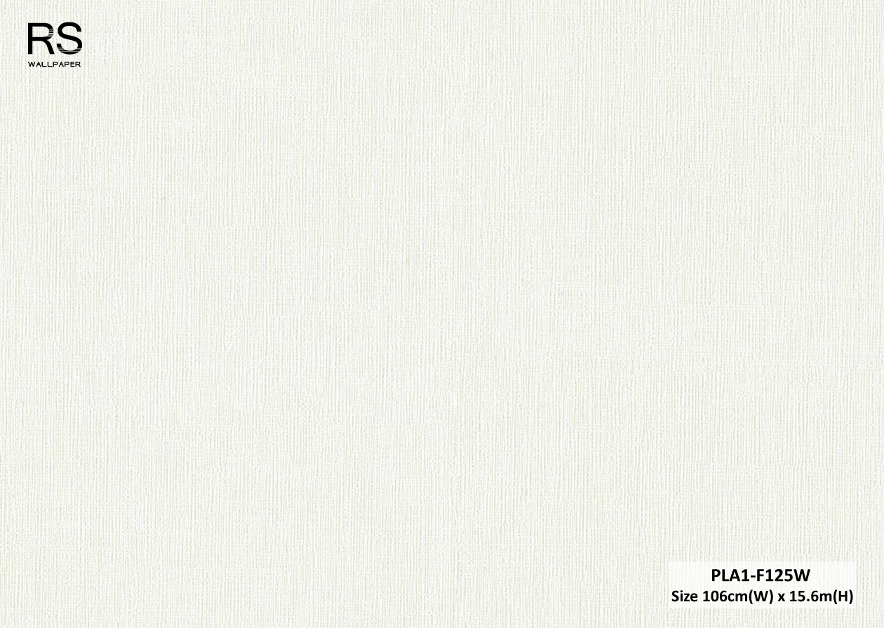 วอลเปเปอร์ สีขาว PLA1-F125W