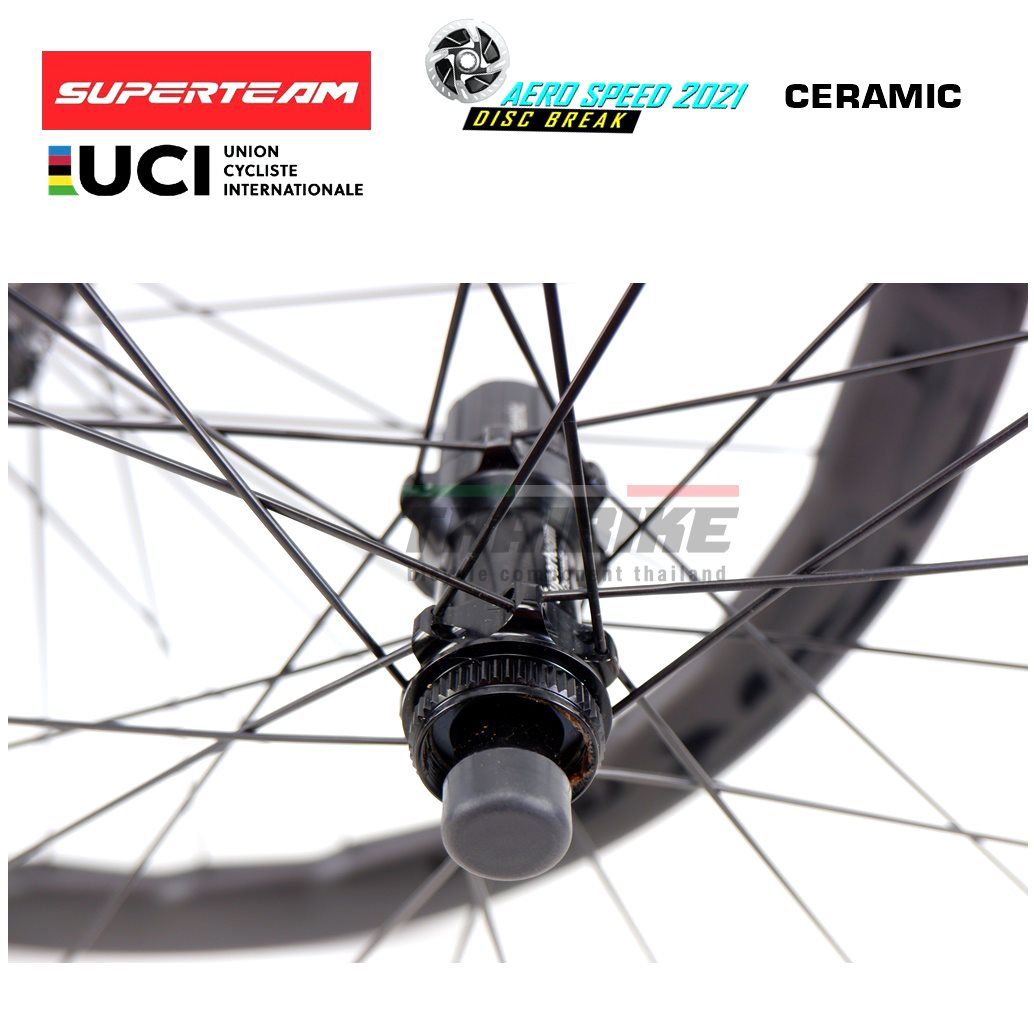 ดิสเบรค ล้อจักรยานเสือหมอบคาร์บอน SUPERTEAM CURVE PRO DISK ดิสก์เบรค ขอบ 50/50