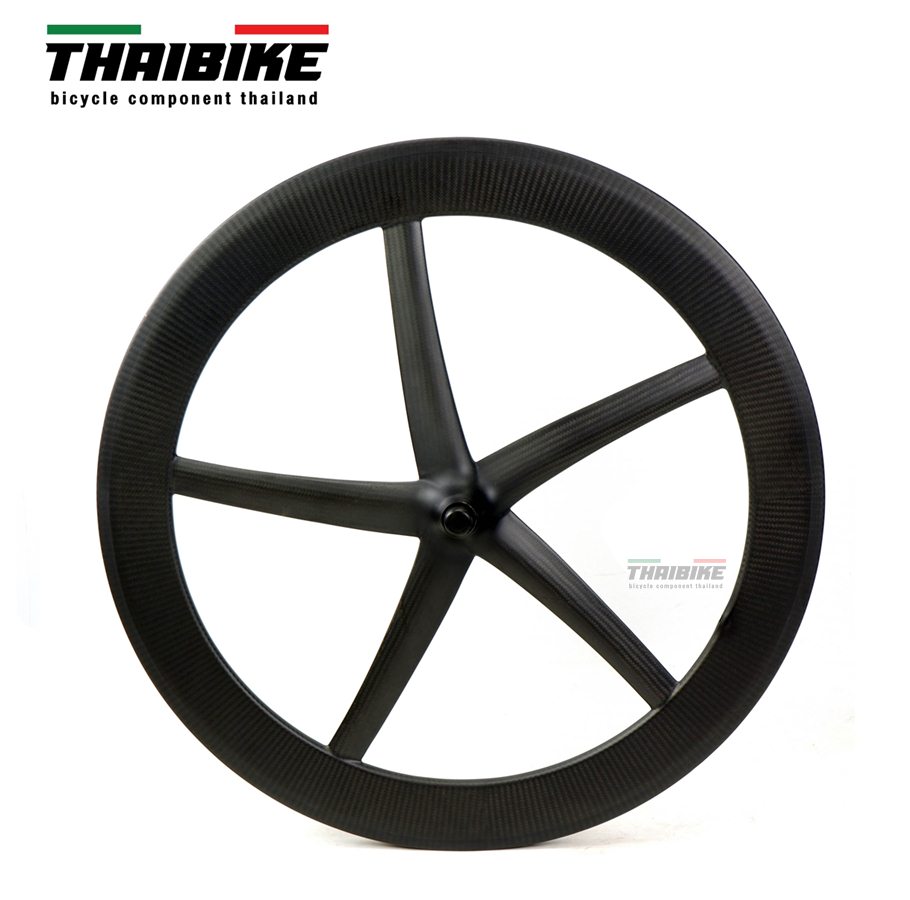 ล้อจักรยานคาร์บอนแบบปลาดาว 5 ก้าน 700C FULL CARBON Carbon 5 starfish spokes 5 wheels