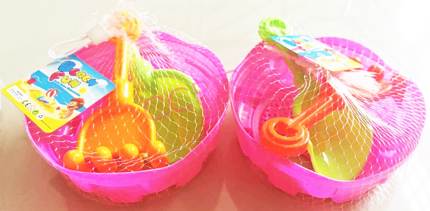 ปราสาทใหญ่เล่นทรายถุงตาข่าย 17 ซม.