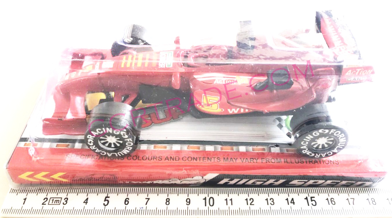 รถแข่ง F1 สีสด มีลานฝาครอบ 19 ซม.