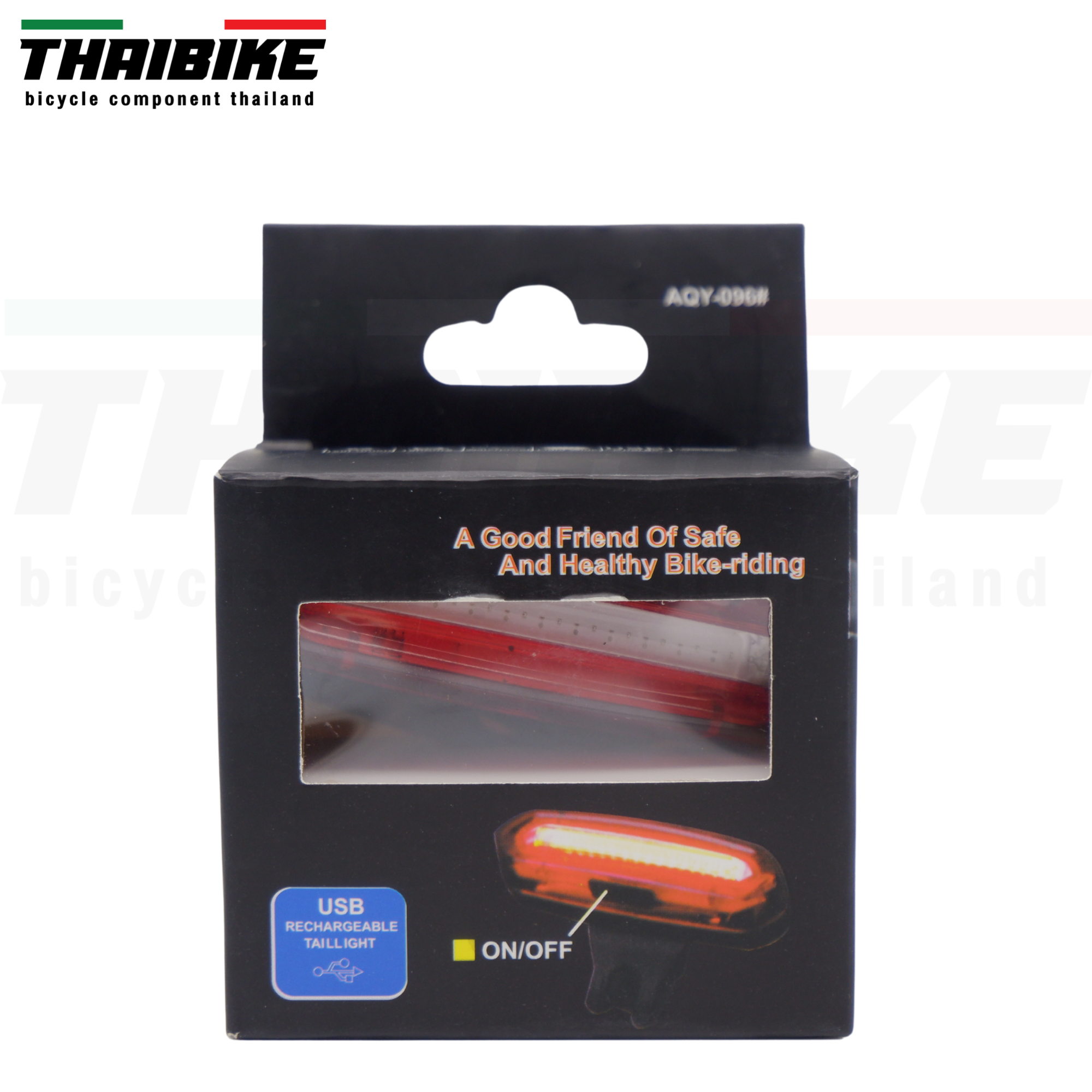 ไฟท้ายจักรยานชาร์จ USB AQY HYD-1860 AQY-096 รุ่น NQY