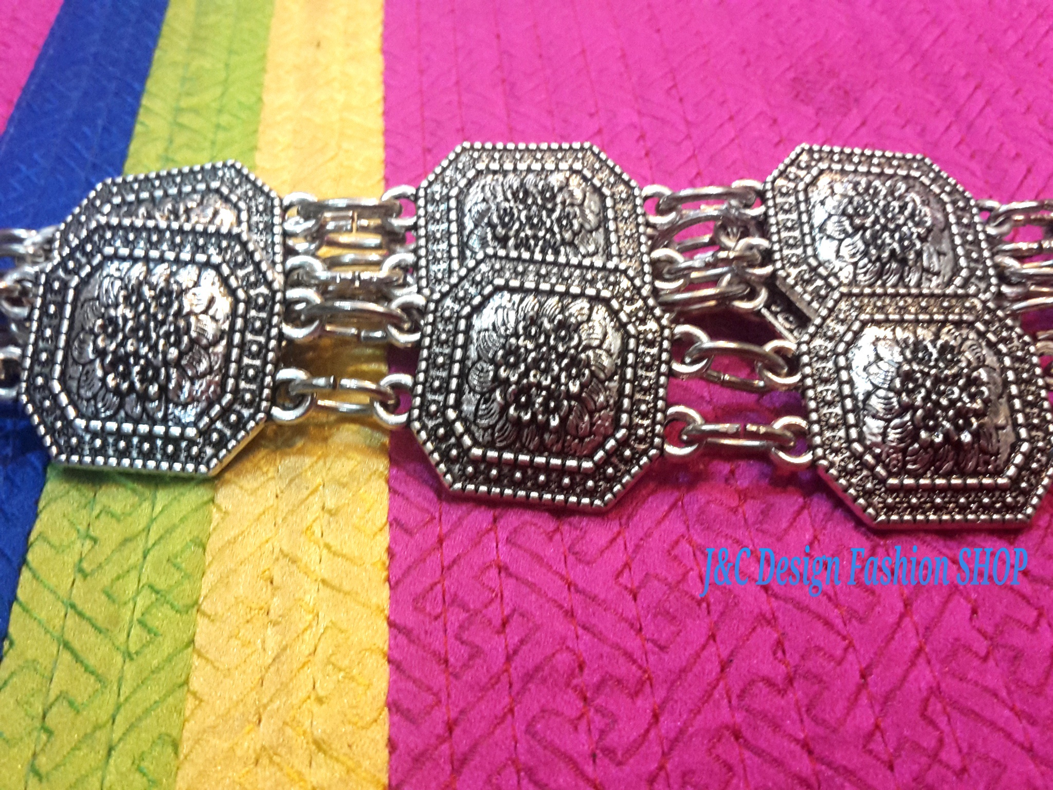 เข็มขัดใส่กับผ้าไทย เข้มขัดใส่กับผ้าซิ่น เข็มขัดสีเงินใส่กับผ้าถุง เข็มขัดโลหะสีเงินรมดำ