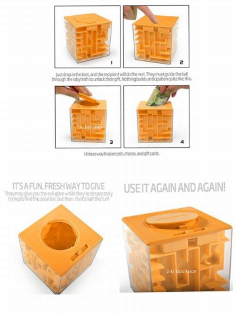 กระปุกออมสินเขาวงกต กล่องซ่อนของ