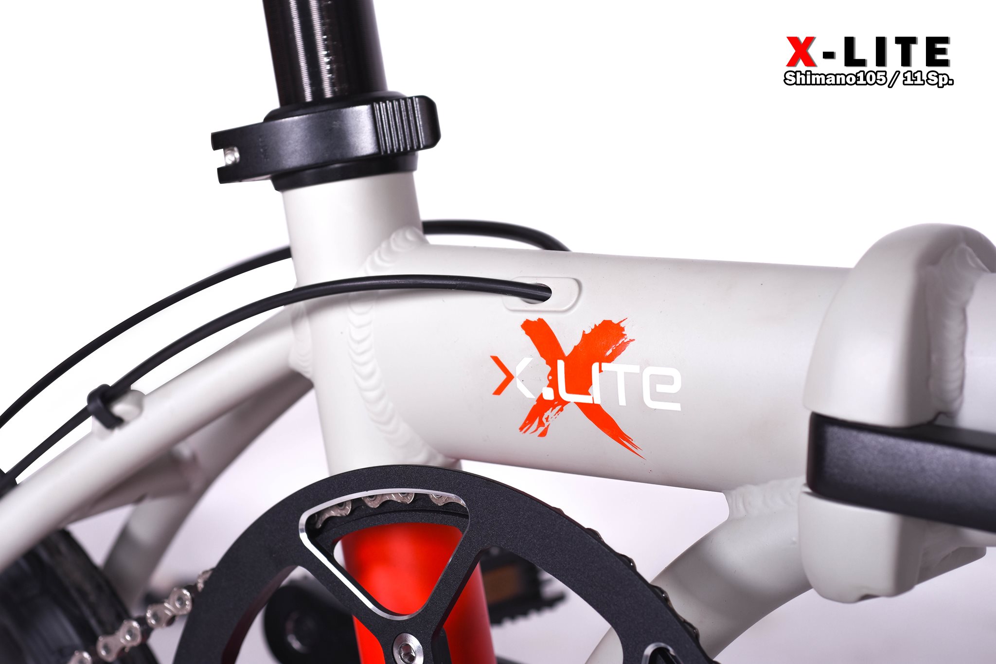 ล้อ 16 นิ้ว จักรยานพับได้ Backer รุ่น X-LITE เฟรม Top Aluminium ซ่อนสาย 11 สปีด