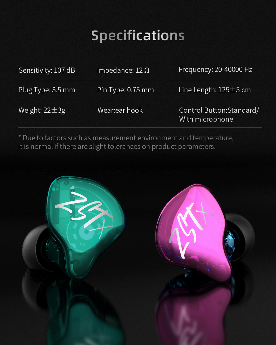 ขาย KZ ZST X หูฟัง 2 ไดร์เวอร์ 1DD+1BA สายชุบเงินถัก100แกน