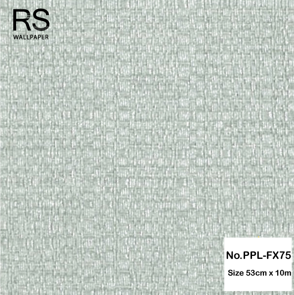 วอลเปเปอร์ ลายผ้า สีฟ้าอมเขียว No.PPL-FX75