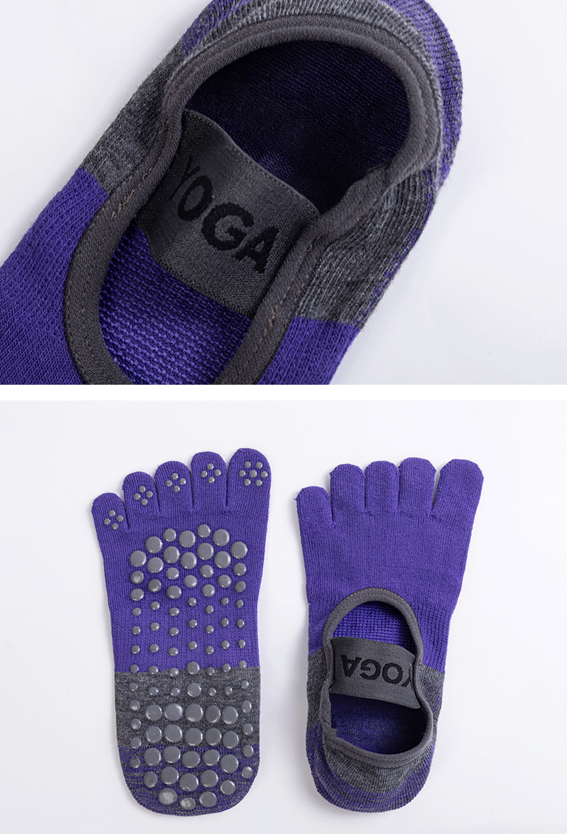 ถุงเท้าโยคะ ถุงเท้ากันลื่น แยกหุ้มนิ้ว