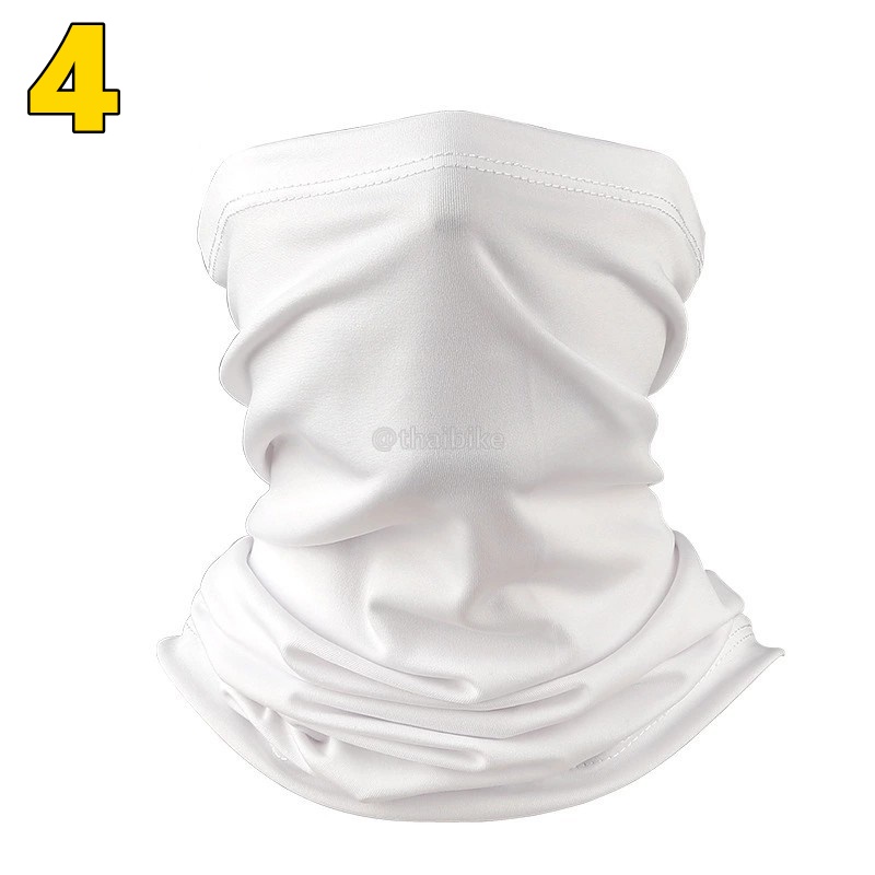 ปั่นจักรยาน ตกปลารุ่นเย็บขอบ ผ้าคลุมหัวทั้งใบ ผ้าบัฟแบบลาย กันแดด กันฝุ่น เช็ดเหงื่อ ผ้ากันเหงื่อ ลายสวย ลายพราง