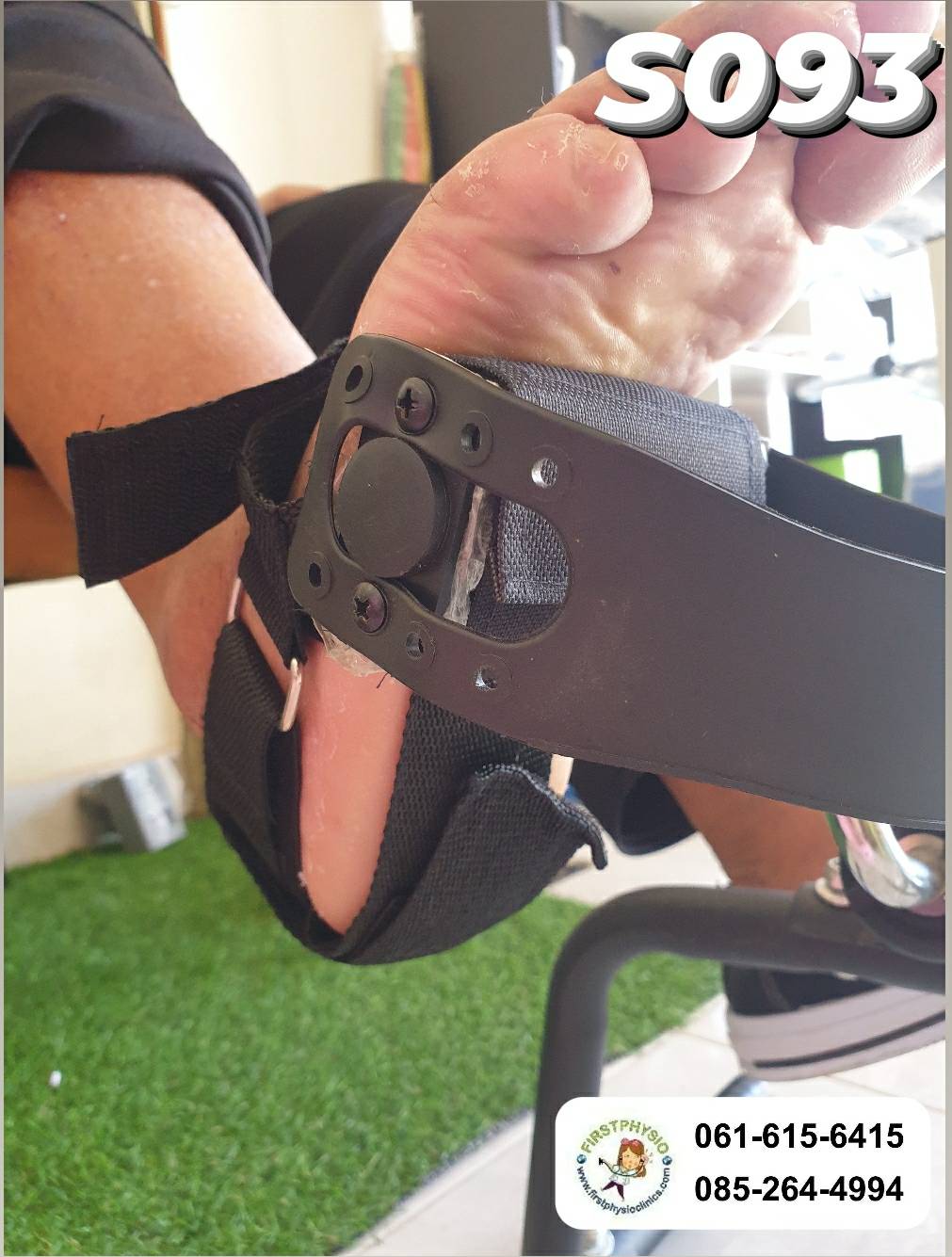 FIRSTPHYSIO/สายรัดเท้าปั่นจักรยานกายภาพบำบัด/สายรัดเท้าจักรยานฟื้นฟู/สายล็อคเท้าปั่นจักรยาน/ที่ล็อคเท้าจักรยาน