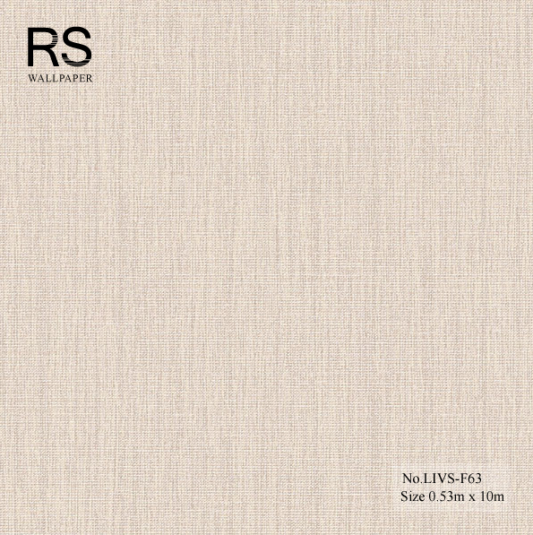 วอลเปเปอร์ สีน้ำตาลมีลายเส้นในตัว No.LIVS-F63