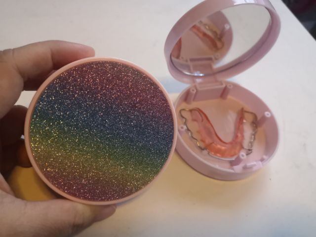 กล่องรีเทนเนอร์ สายรุ้ง กล่องรี Rainbow