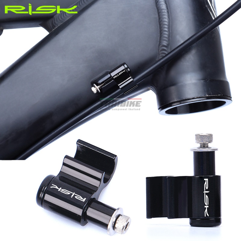 อแดพเตอร์ ล๊อคสายเบรค/สายเกียร์ จักรยาน อลูมิเนียม RISK/TRLREQ CNC 1 ชิ้น