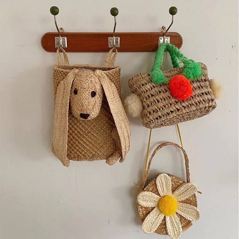 กระเป๋าสาน ดอกเดซี่ ‼️น่ารักมาก‼️ค่าส่งถูก❤️พร้อมส่งจาก กทม