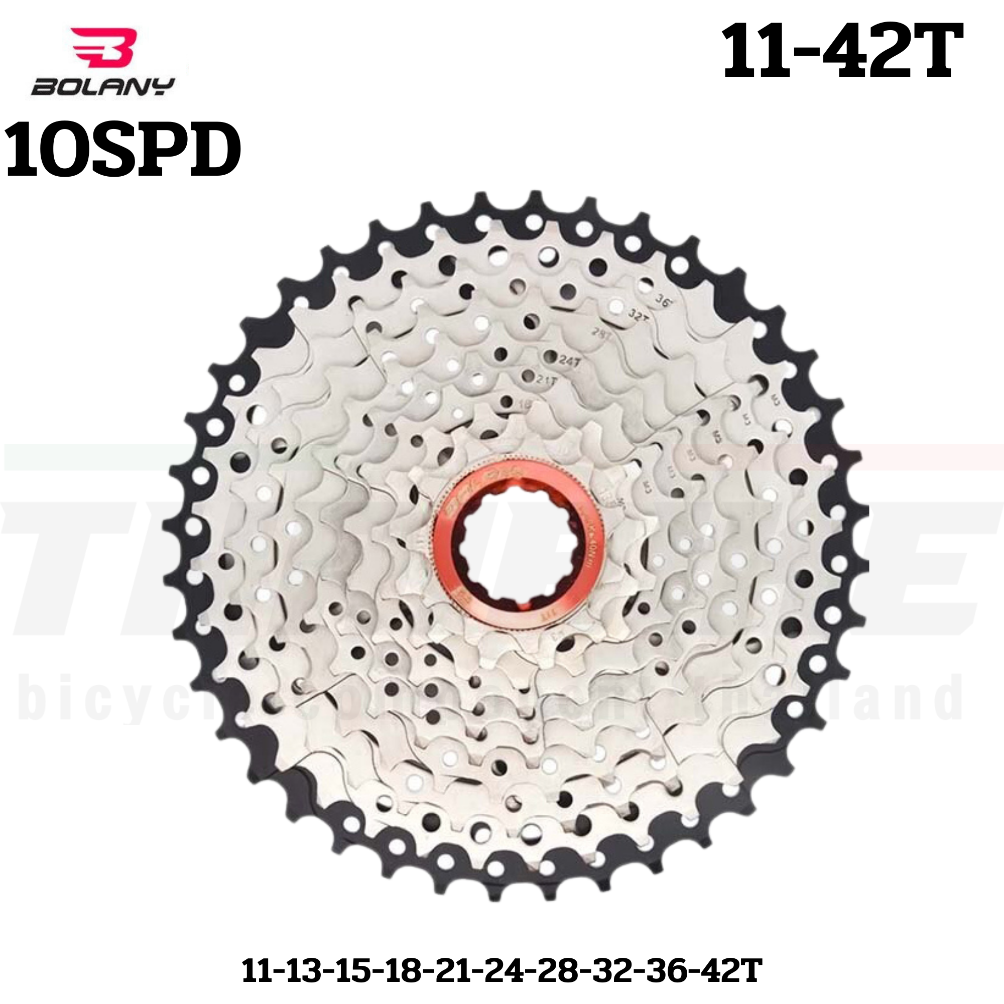 เฟืองจักรยานเสือหมอบ เสือภูเขา BOLANY 10SPD ขนาด 11-40T/11-42T