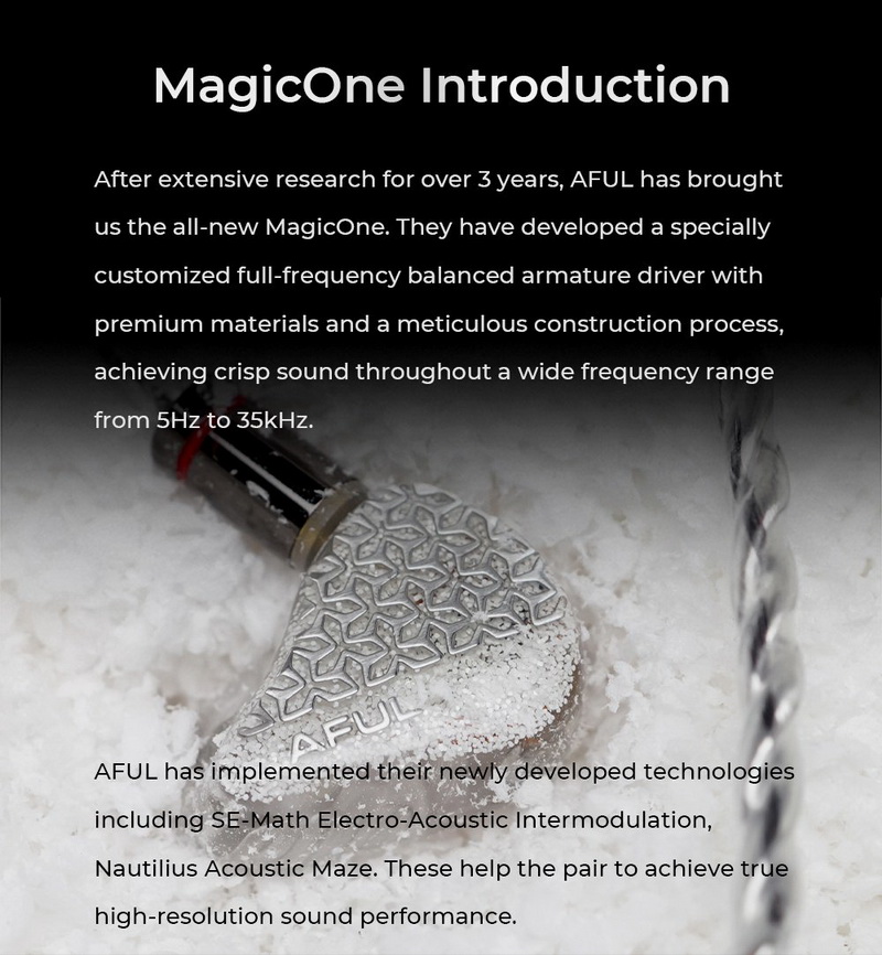 AFUL MagicOne หูฟัง IEMs ไดรเวอร์ Balanced ที่กำหนดเอง ประกันศูนย์ไทย