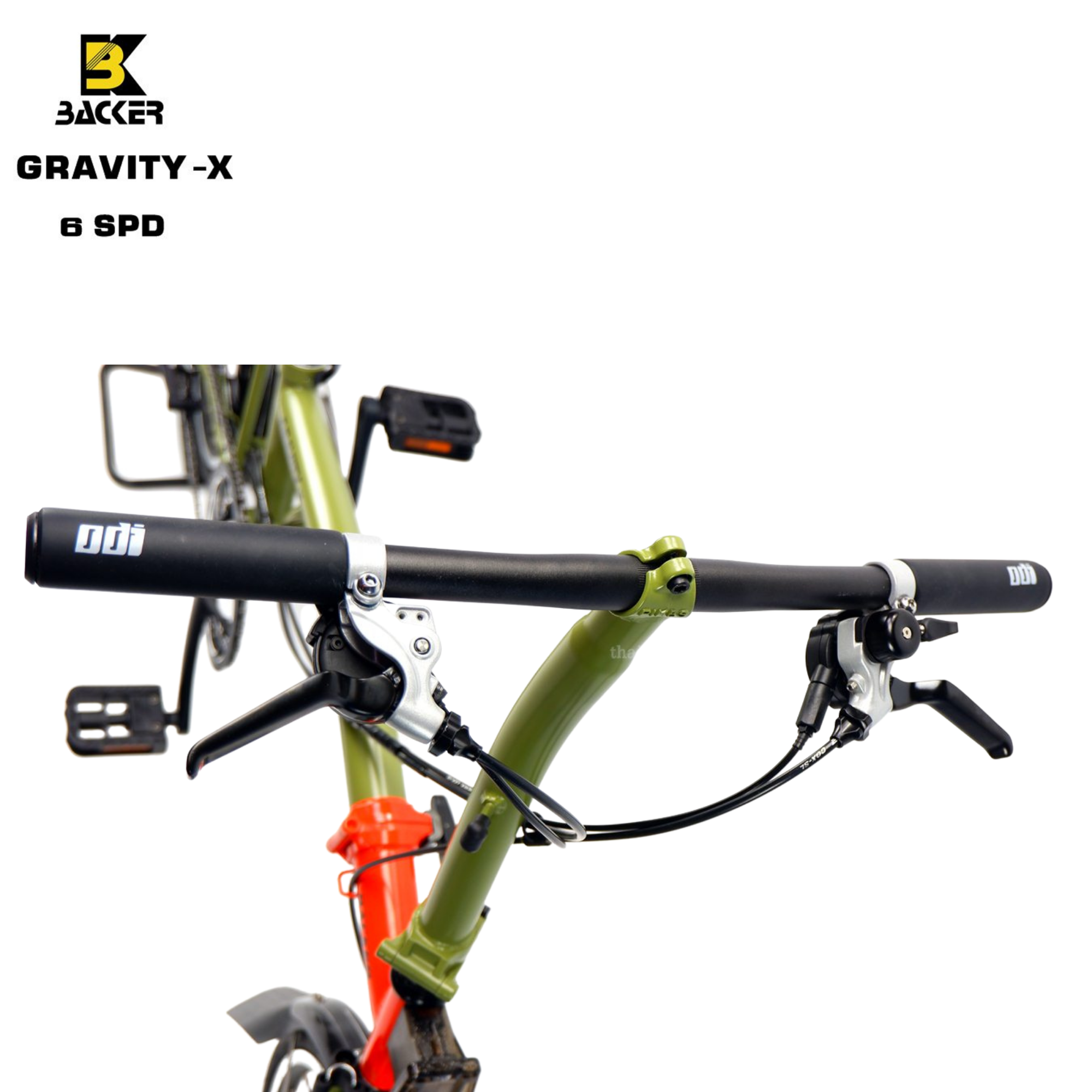 จักรยานพับ BACKER รุ่น Gravity-X รุ่น 6 สปีด แฮนด์ตรง