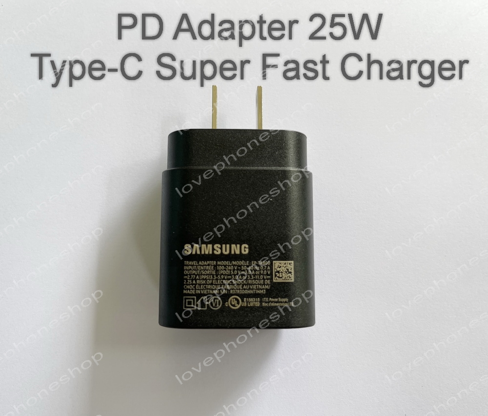 หัวชาร์ต แท้ Samsung PD 25W Super Fast Charging ส่งฟรี!!