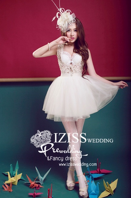PW080 - **เลิกผลิตค่ะ** ชุดคู่ถ่ายพรีเวดดิ้ง (prewedding dress) & ชุดแต่งงานแฟนซี (Fancy wedding dress)ชายหญิง "ธีมสีขาวครีม
