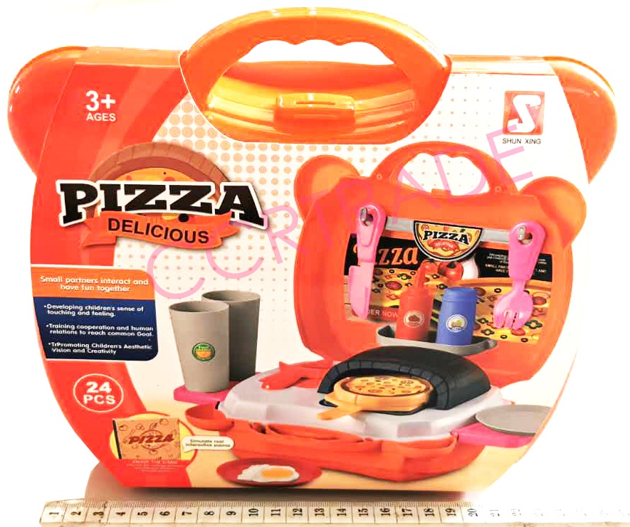 เซ็ทครัวพิซซ่า+เตาอบกระเป๋าหิ้ว 21x23 ซม.(1x3)