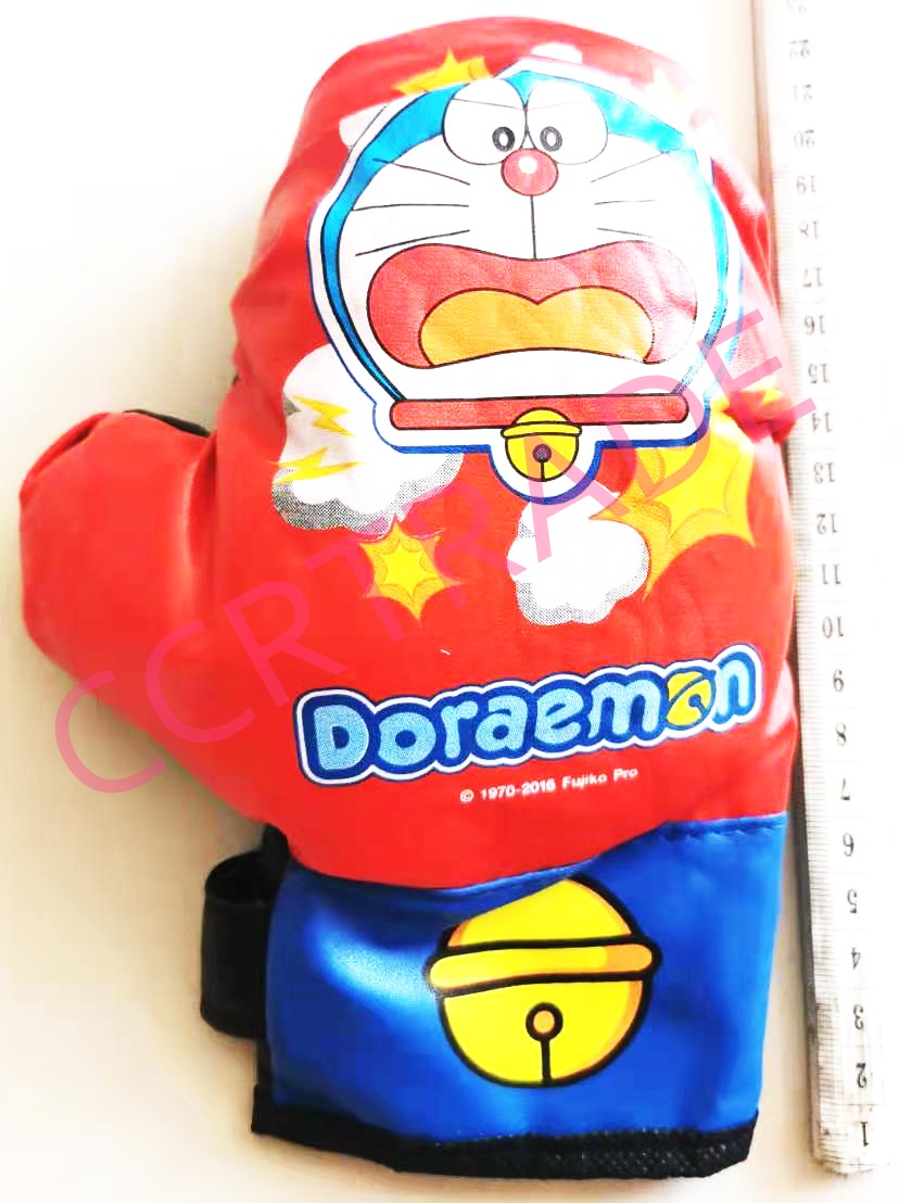 ชุดชกมวยใหญ่โดราเอม่อน+นวมถุงตาข่าย 17.5x47 ซม.(ลิขสิทธิ์แท้)(1x3)