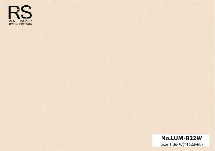 วอลเปเปอร์ สีทองอ่อน เรียบหรู No.LUM-B22W
