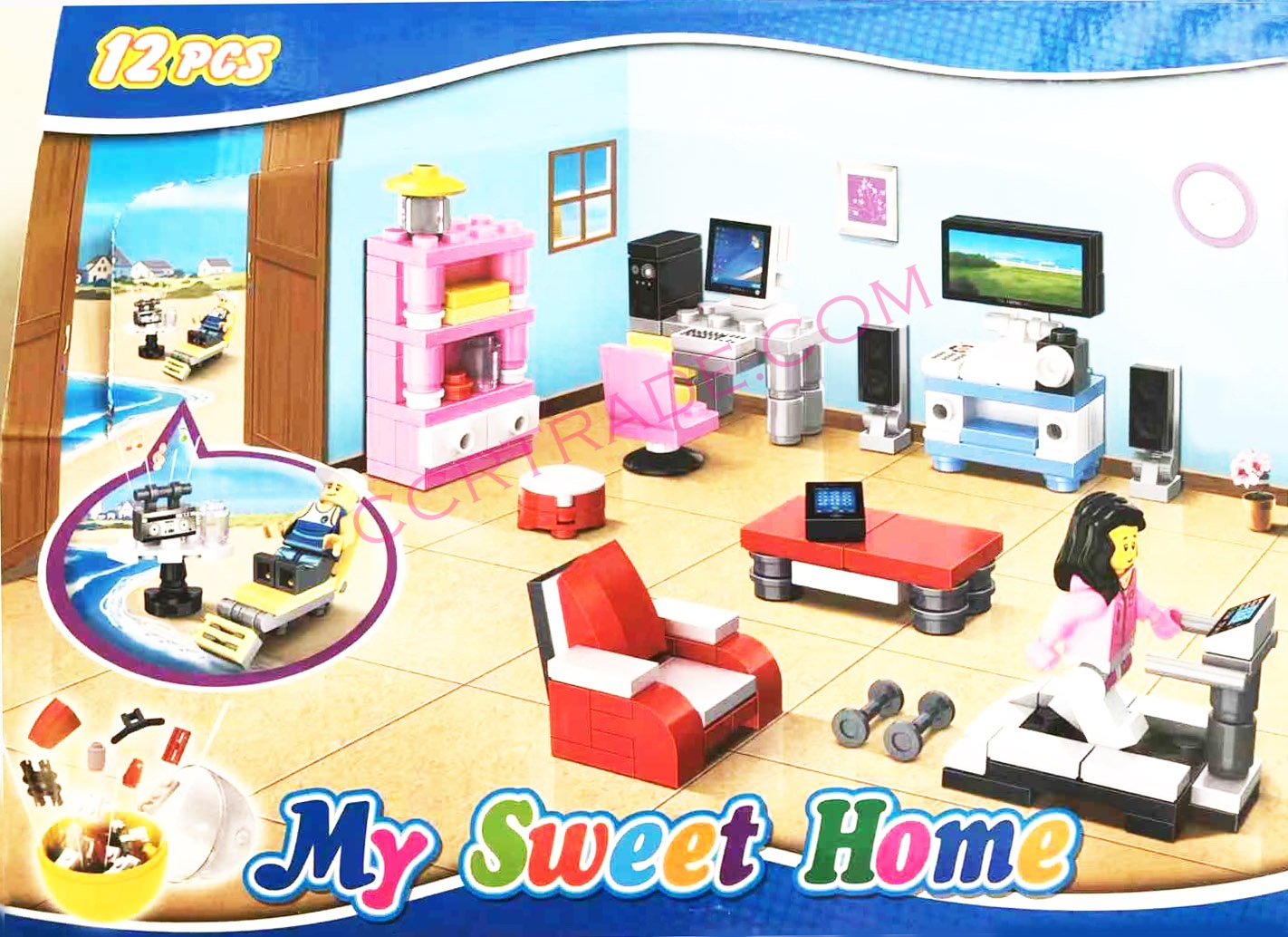 ไข่เลโก้ชุดบ้านแสนสุขกล่อง 28 ซม.