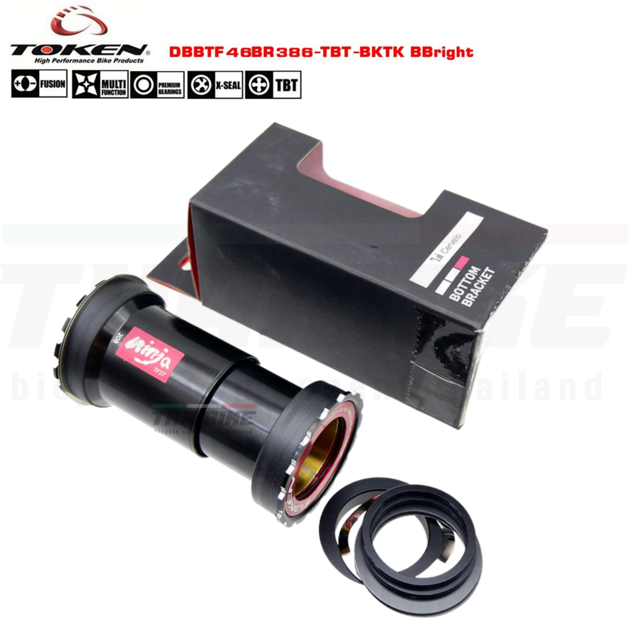 กะโหลกจักรยานเสือหมอบ CERVELO TOKEN CERAMIC TF46BR386 BBright แบริ่ง/เซรามิค TBT: BB46BR386-TBT