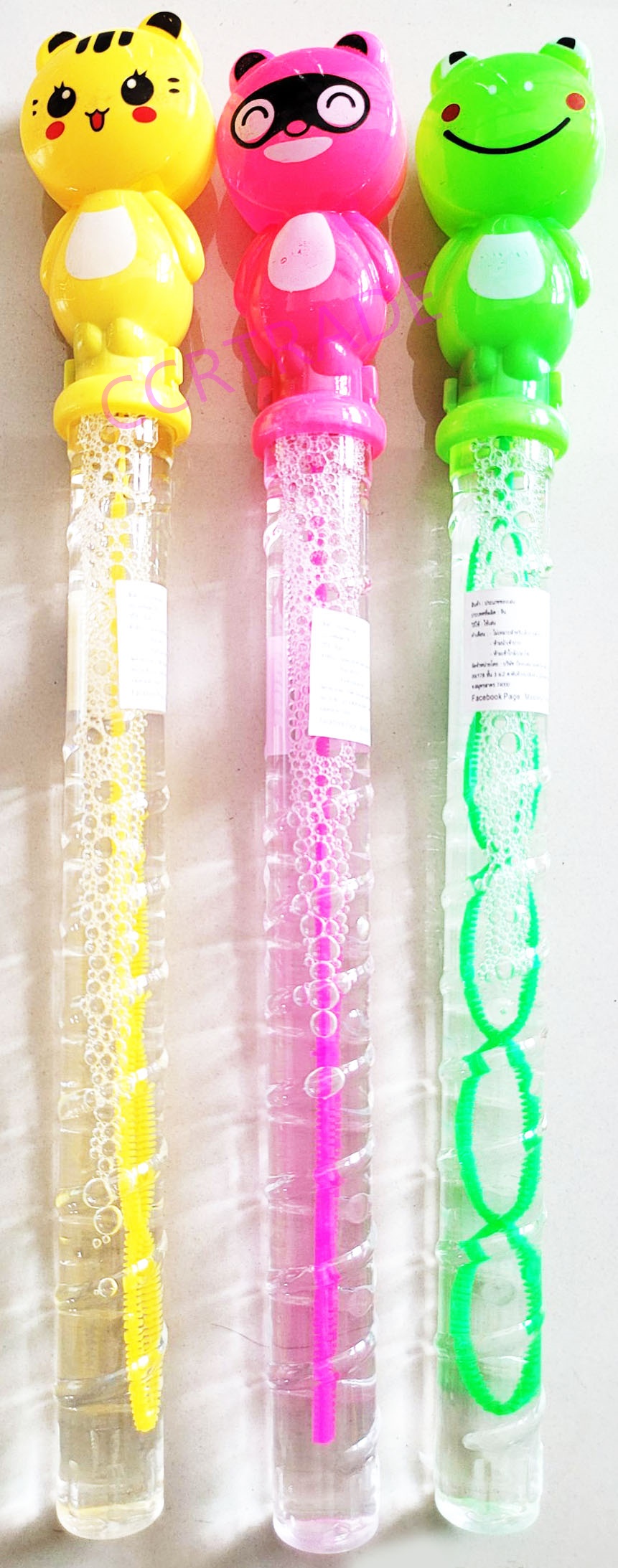 กระบองเป่าฟองสัตว์ป่าสีสด 24 ชิ้น 36 ซม.(1x24)