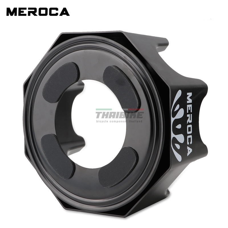 ถาดรองล้อหน้าจักรยานขึ้นเทรนเนอร์แบบหมุนได้ MEROCA