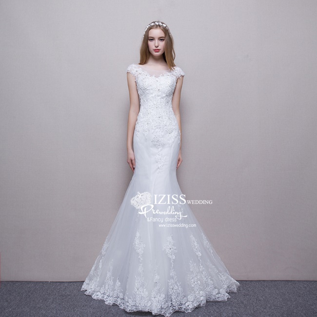 BR215 **พรีออเดอร์**ชุดแต่งงาน&ชุดเจ้าสาวแบบยาวสีขาวเกรดพรีเมี่ยม หรูหราน่ารัก สวยโดดเด่นไม่ซ้ำใคร สวยงามดุจเจ้าหญิง