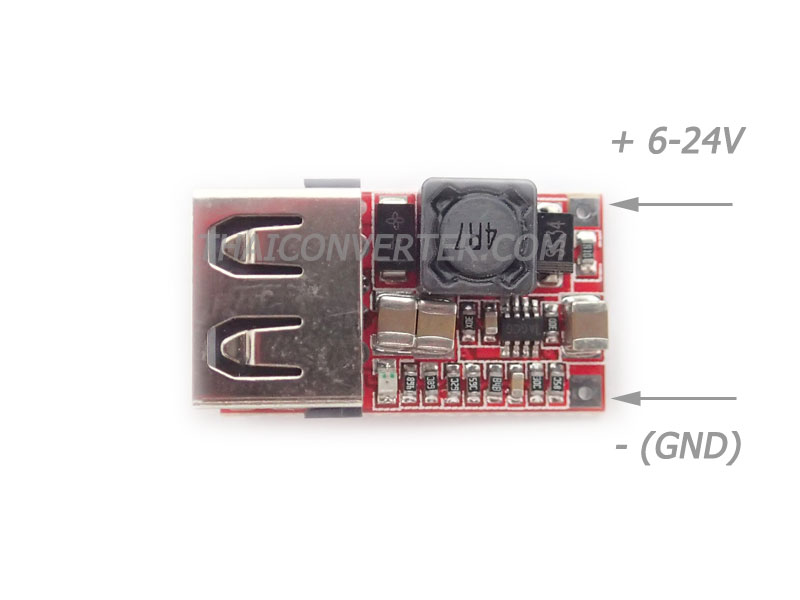 USB Step-Down 6-24V to 5V 3A