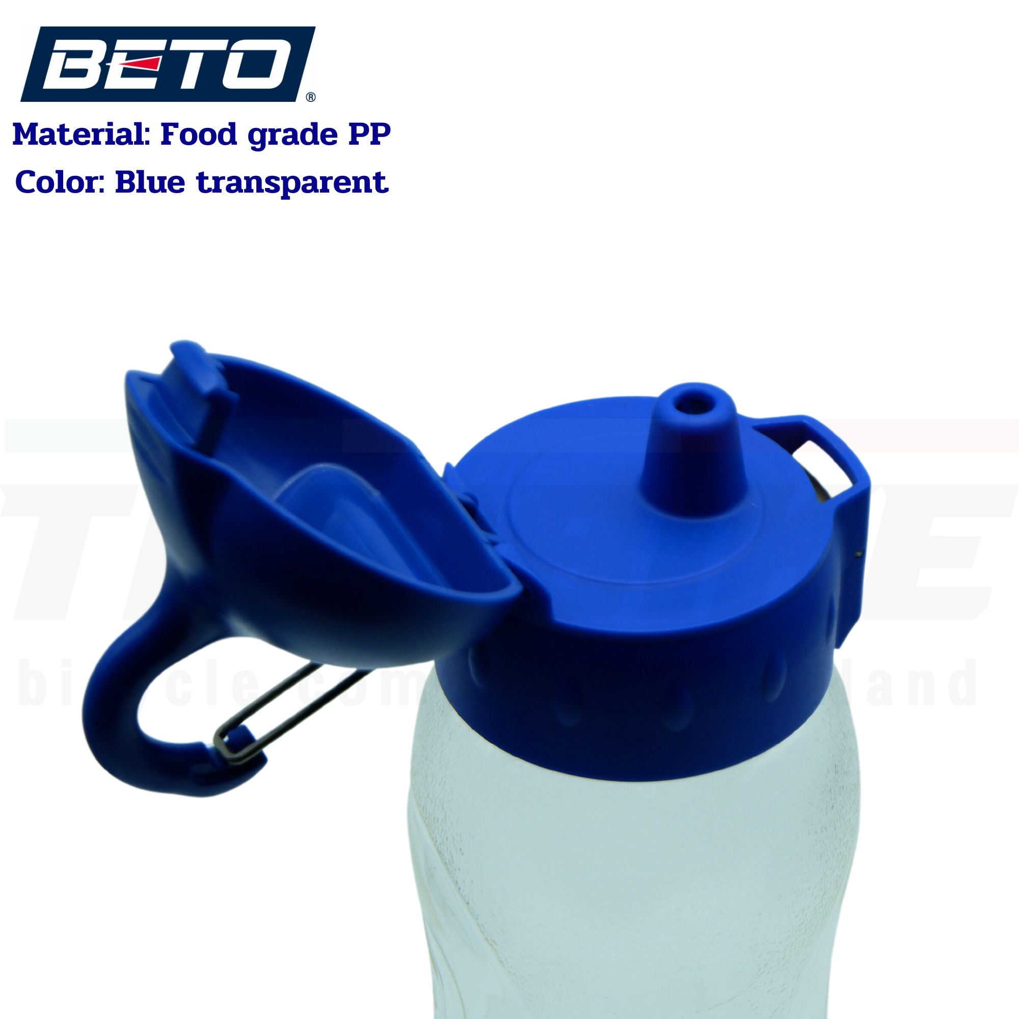 ขวดน้ำแบบใส สำหรับปั่นจักรยาน เดินป่า มีที่ห้อย BETO WB-217 ขนาด 650ml
