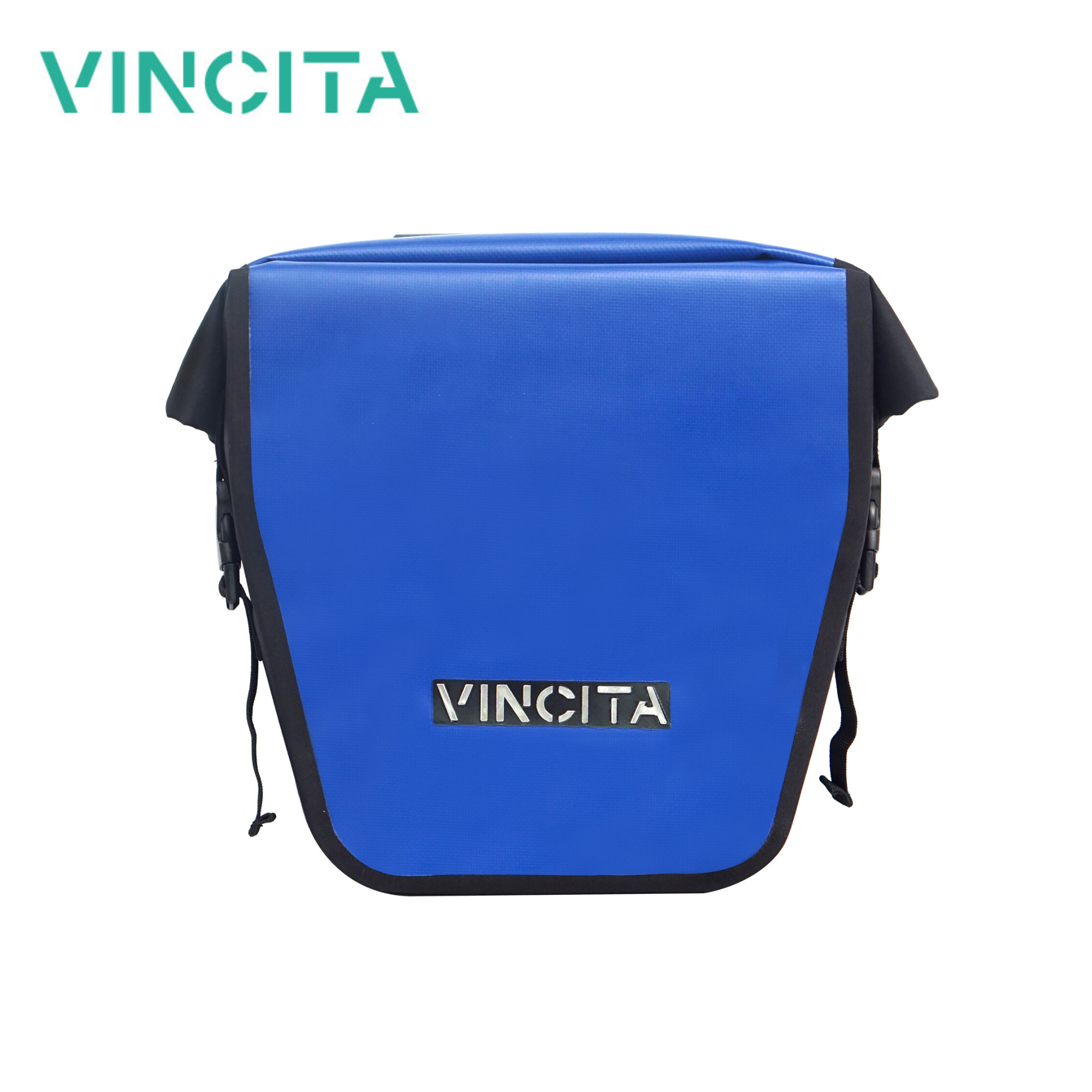 VINCITA B060WP — กระเป๋าจักรยานแพนเนียร์เดี่ยวฝาม้วน (คู่หลัง, 2 ใบ)