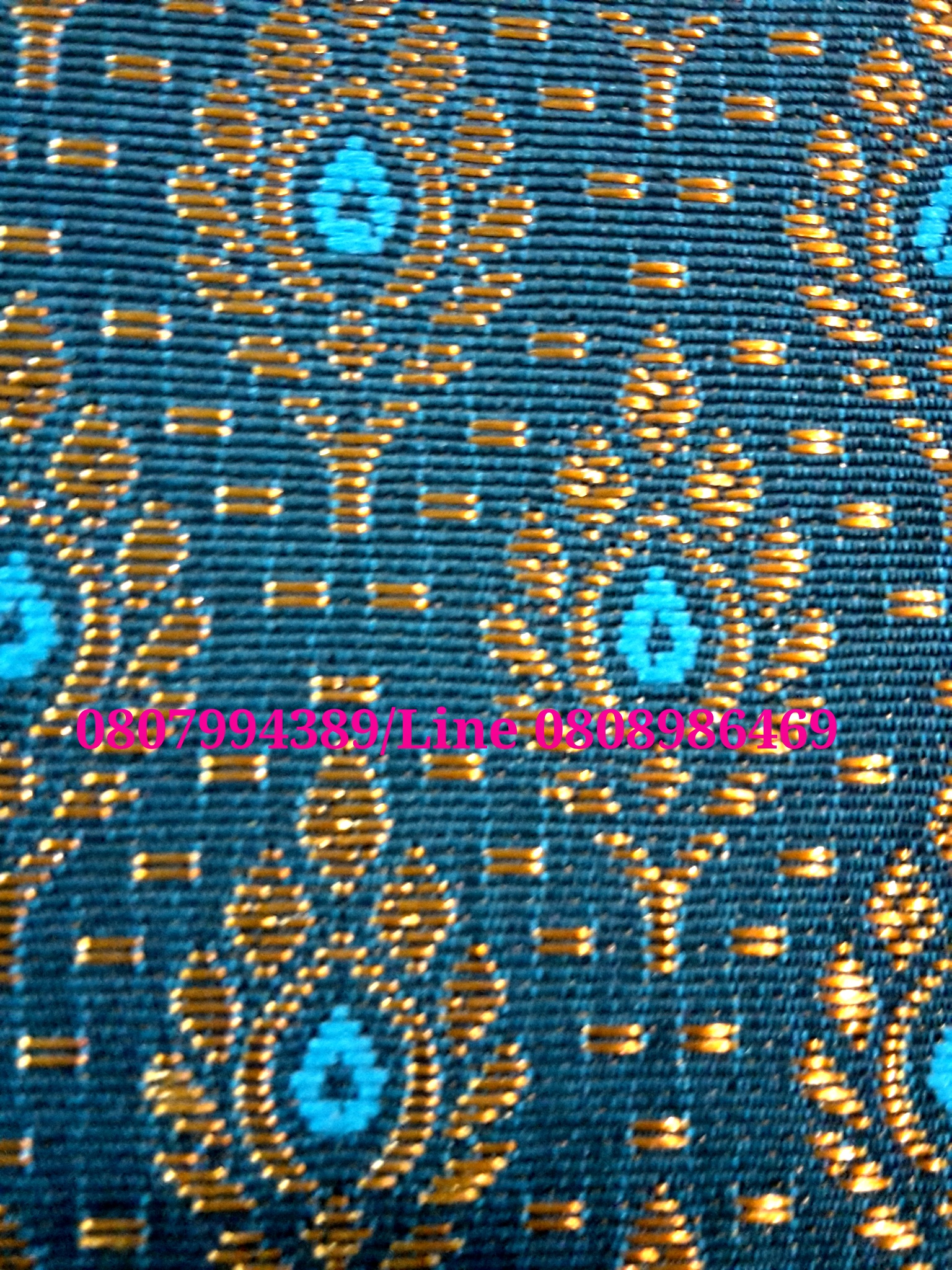 ผ้าซิ่นสำเร็จรูปผ้าซิ่นลาวแบบป้ายเลื่อนตะขอ ผ้าถุงสำเร็จรูป ผ้าซิ่นตีนจกไหมลาวสีฟ้าลายนกยุงเมทอลลิค