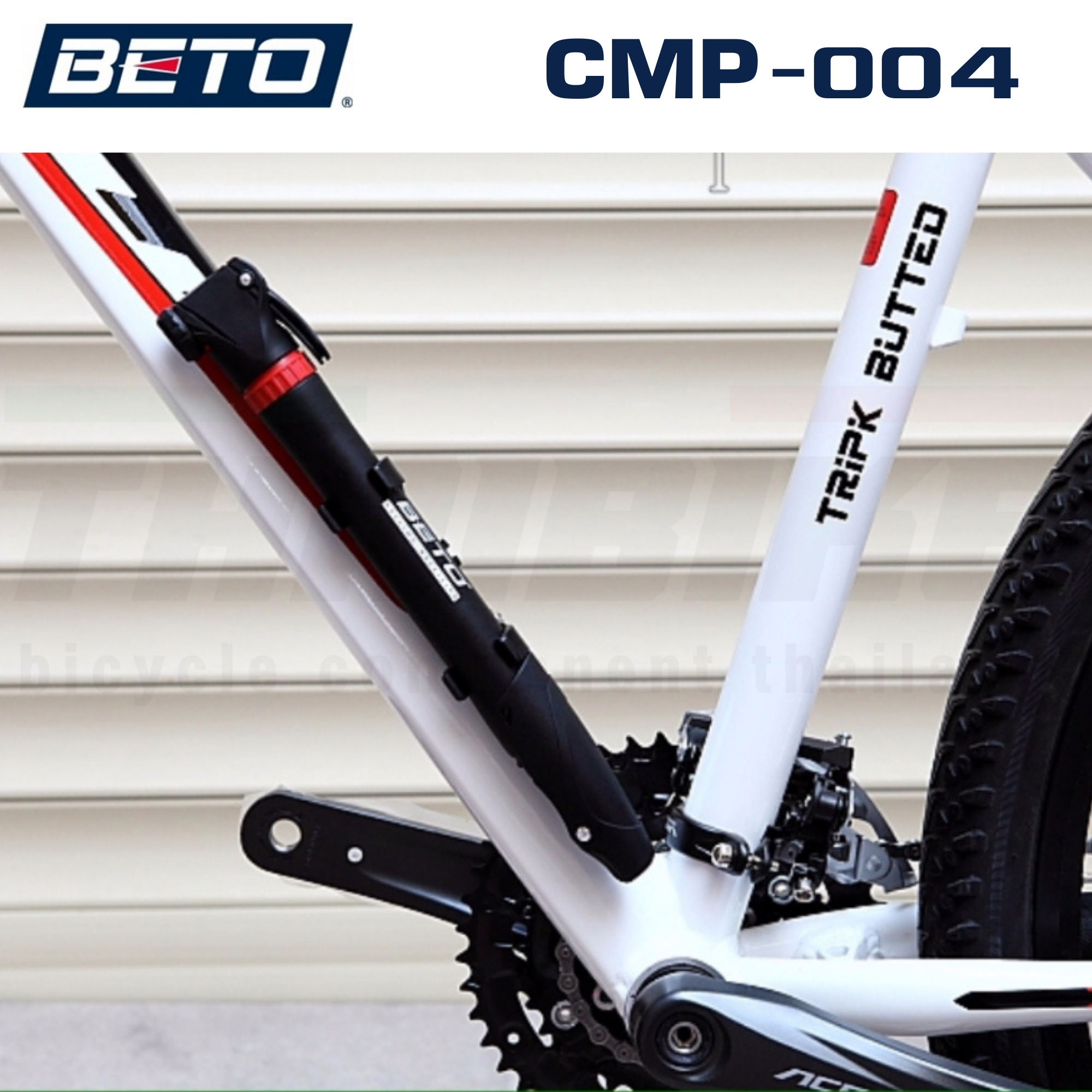 สูบจักรยานแบบพกพางานไต้หวัน Beto CMP-004 100PSI