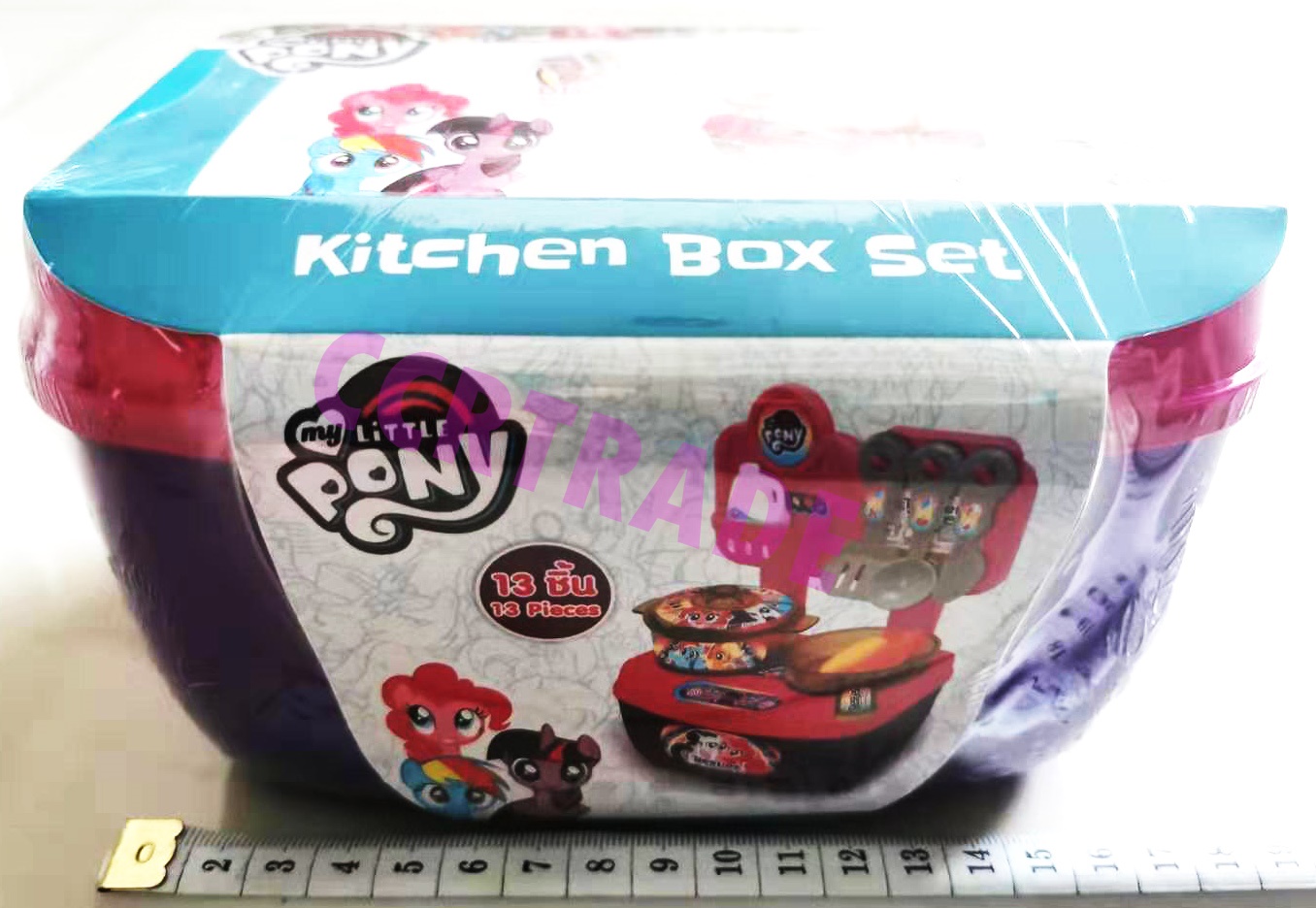 ชุดโต๊ะครัวลิตเติ้ลโพนี่ 13 ชิ้นกระเป๋าหิ้ว 13x18 ซม.(ลิขสิทธิ์แท้)(1x3)