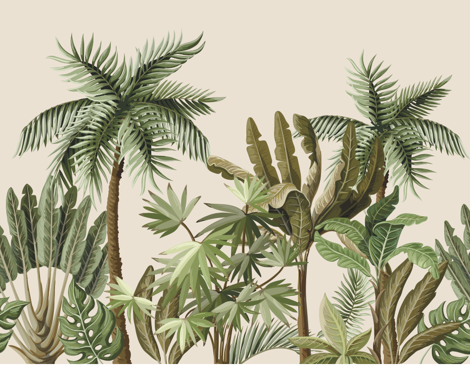 วอลเปเปอร์ภาพป่าเขตร้อน Tropical (สั่งผลิต)