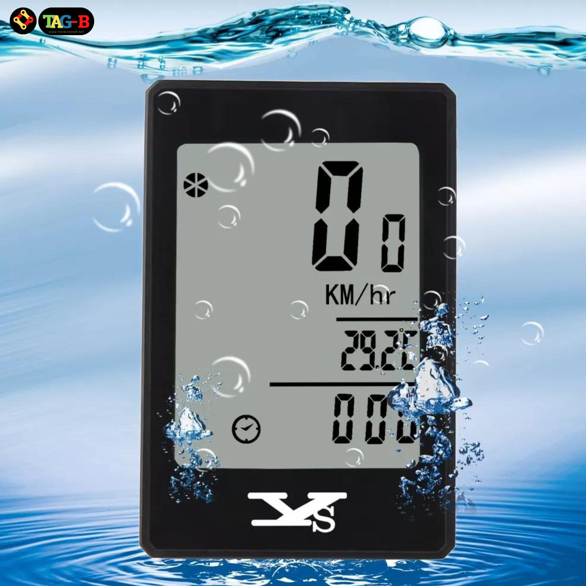 ไมล์ไร้สาย ไมล์จักรยาน YS มีไฟ เปิดไฟค้างได้