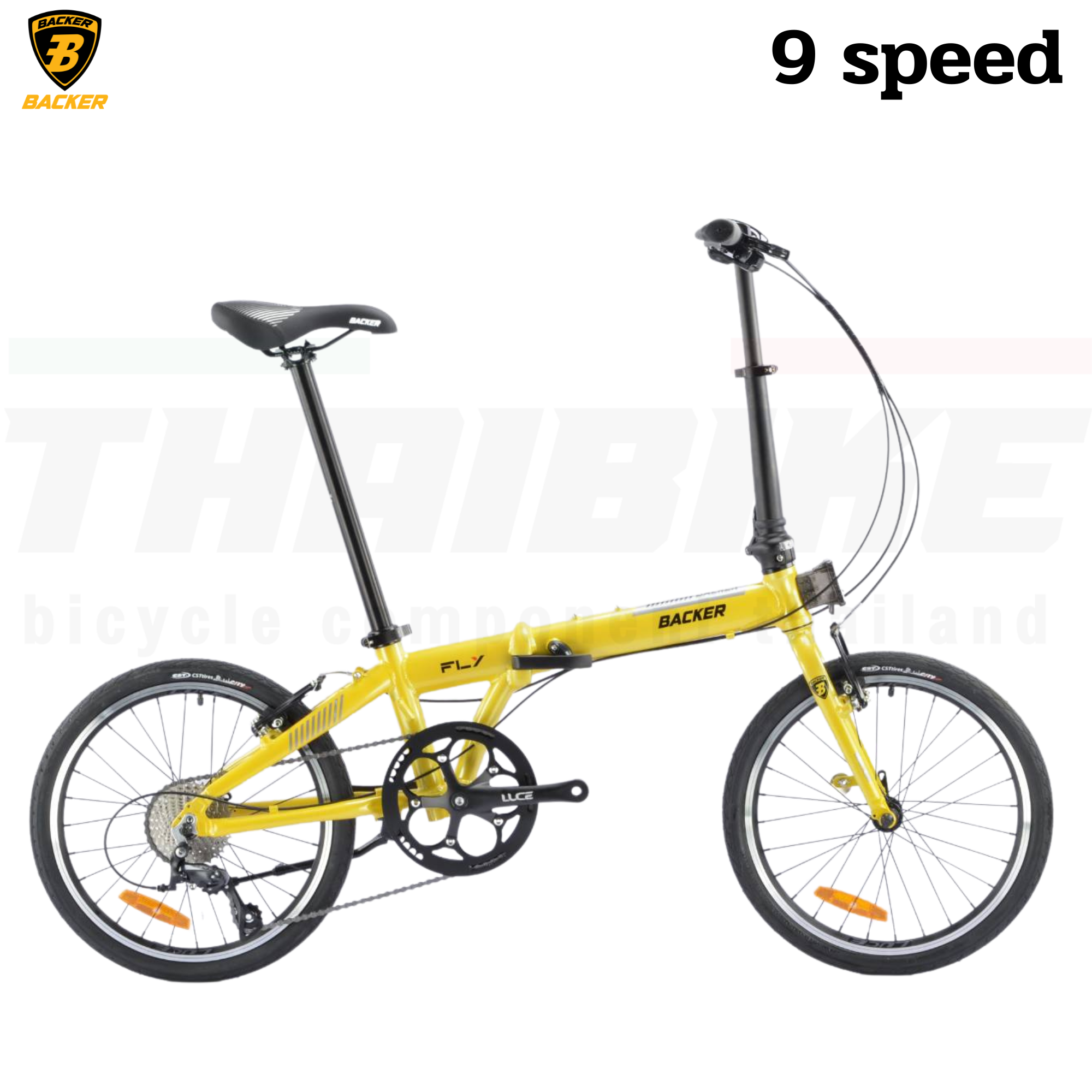 จักรยานพับได้ BACKER FLY ALLOY FOLDING BIKES 1X9sp SORA 2021